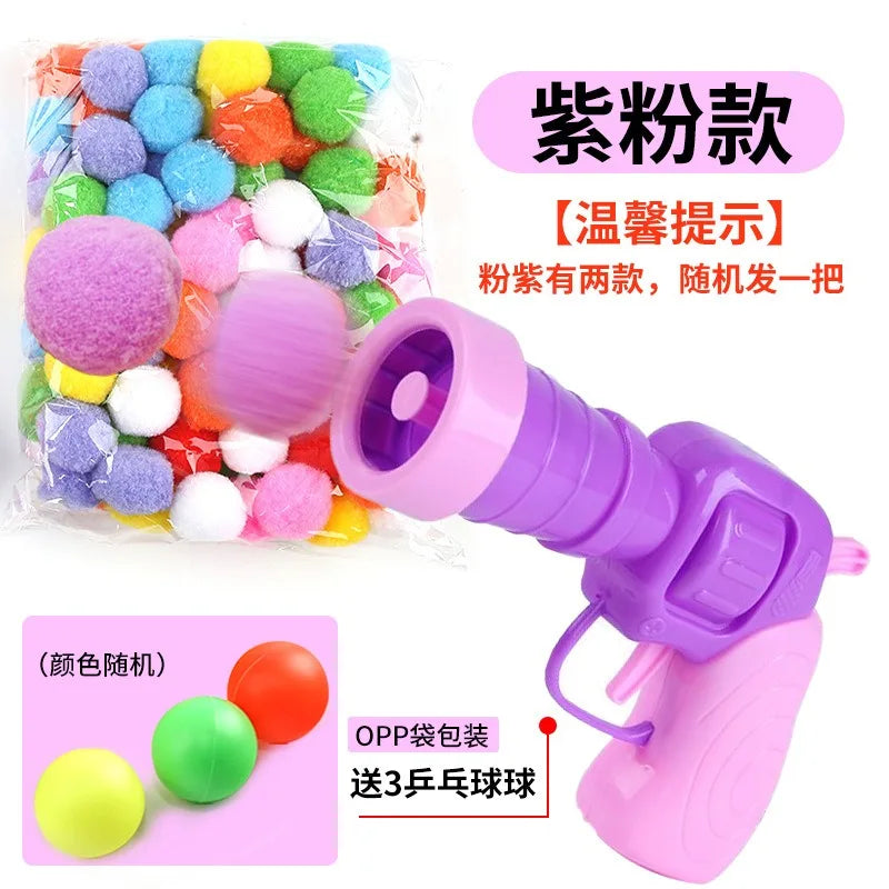 Self-Activating Pom Pom Ball Launcher — Interactive Fetch Toy for Cats