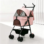 Detachable Washable Pet Stroller Trolley for Small & Medium Dogs & Cats — Lightweight Travel Carrier