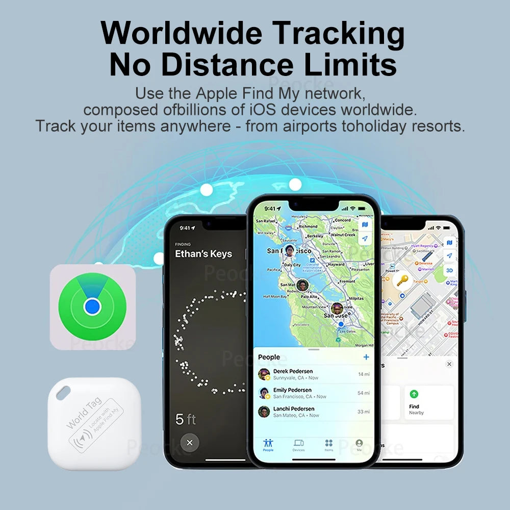 Mini Apple Find My Pet Tracker for Cats, Dogs, Bags & Keys