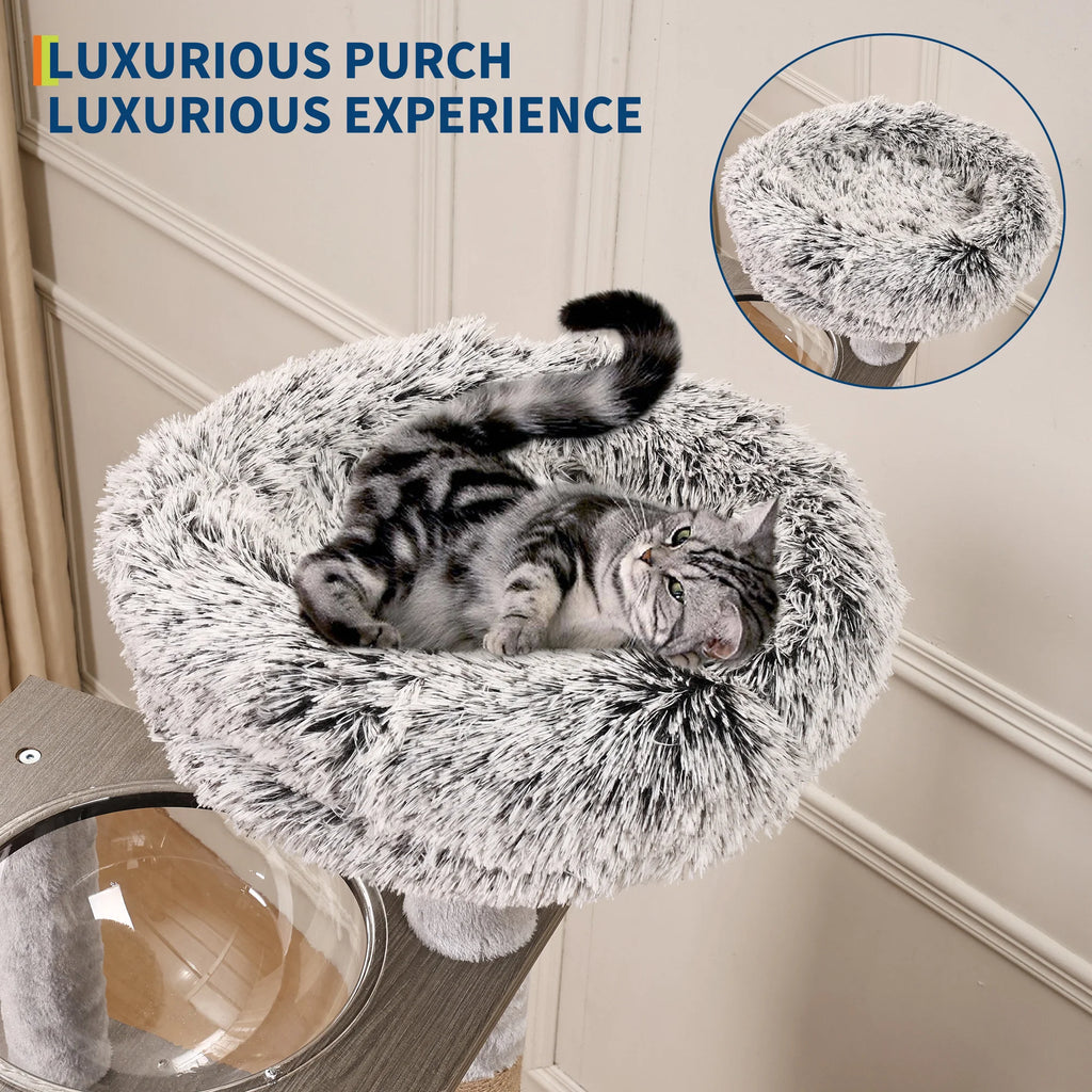 66.9in Cat Tree Tower with Enclosed Litter Box