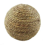 Braided Chew Ball — Cotton & Straw Rope Toy for Guinea Pigs, Rabbits & Hamsters