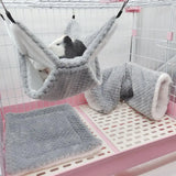 Double-Layer Hanging Hammock — Cozy Hideaway for Hamsters & Sugar Gliders