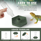 Reptile Water Dish — Sturdy Plastic Bowl for Bearded Dragons & Tortoises