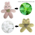 Plush Animal-Shaped Catnip Kicker Toy