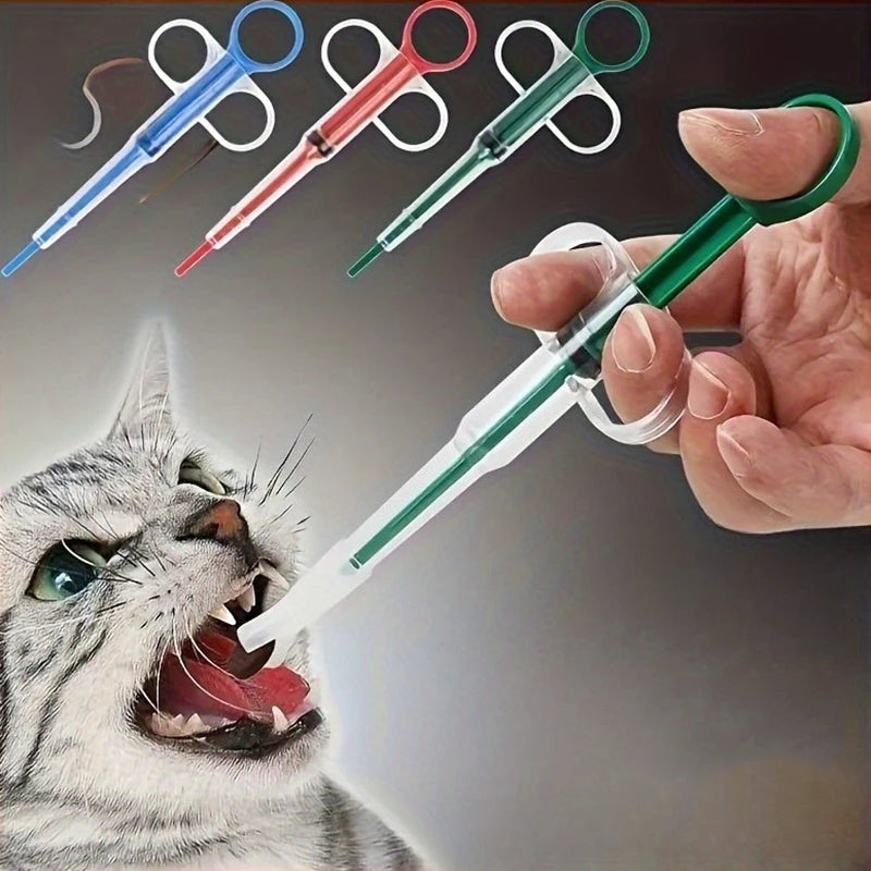 Pet Pill Dispenser — Syringe-Style Tablet Feeder for Cats & Dogs
