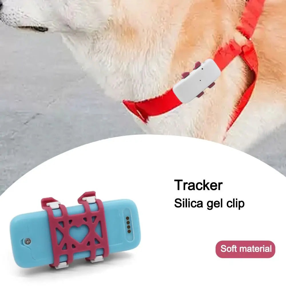 Silicone Fixing Clip & Anti-Slip Collar Accessory for TK911SA Pet GPS Tracker