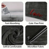 Quick-Drying Pet Bath Towels — Soft Fiber, 60x105cm