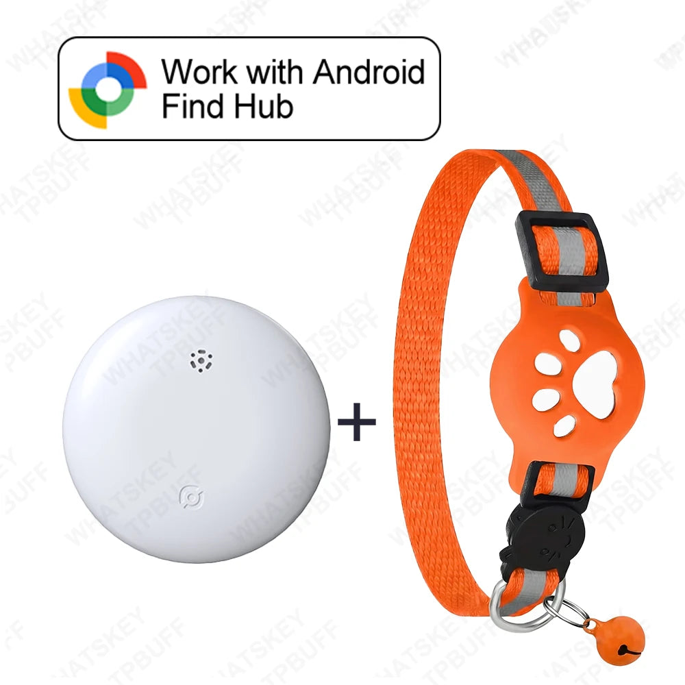 GPS Pet Collar Tracker Kit for Android - Google Find My Compatible
