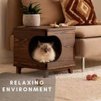 Cat Nest Sofa Bed with Built-In Bedside Table