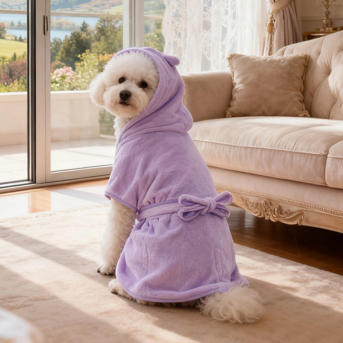 Quick-Dry Pet Bathrobe Towel — Super-Absorbent for Dogs & Cats