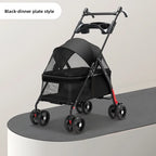 Lightweight Portable Foldable Pet Stroller Cart for Dogs & Cats — Outdoor Travel Trolley