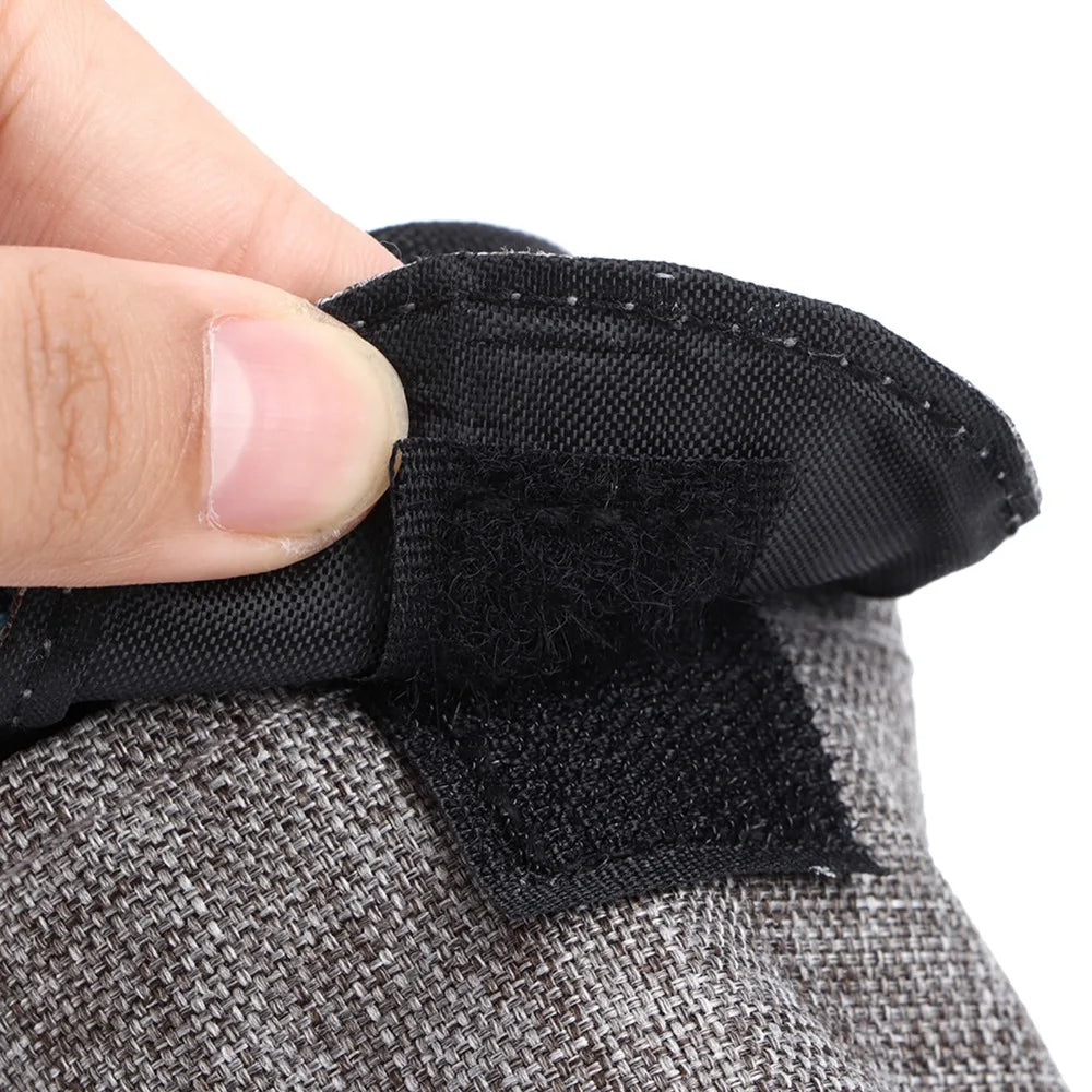 Linen Dog Waist Pack Treat Pouch (Adjustable, Water-Resistant, Cotton)