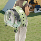 3-Section Expandable Rolling Pet Carrier Stroller with Front Opening for Small Dogs & Cats