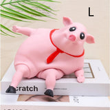 Pet Squeezing Pink Pig Stress Relief Toy Cute Squeezing Animal Little Pig Doll Stress Relief Toy  toy  artículos para mascotas