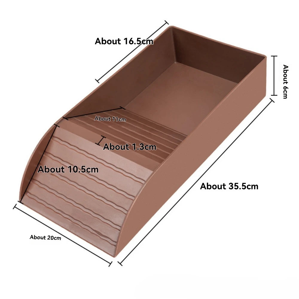 Turtle Bathing Pool & Feeding Dish — Easy-Clean Water Bowl for Box Turtles & Frogs