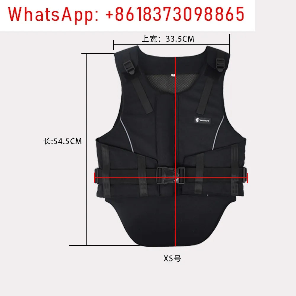 Equestrian Riding Armor Vest with Zipper (Training & Competition)