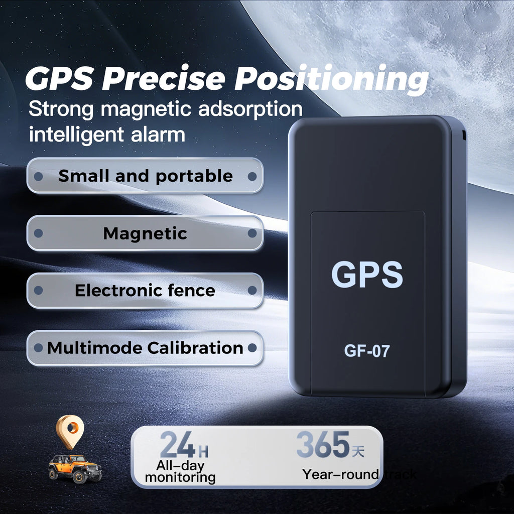 Mini Magnetic GPS Tracker with Geo-Fence for Cars & Pets