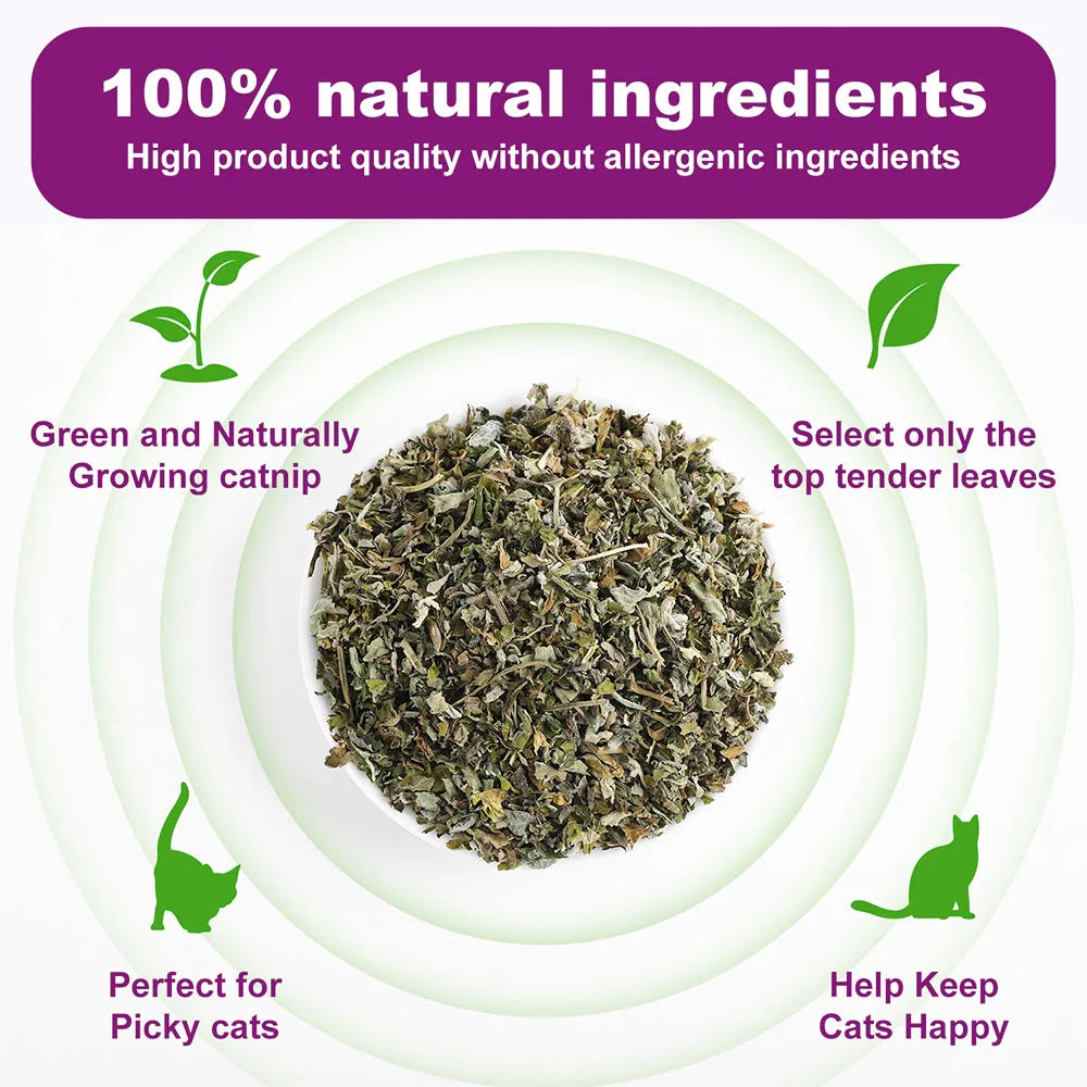 100% Natural Dried Catnip for Cats
