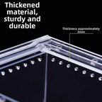 Clear Acrylic Reptile Terrarium — Ventilated Anti-Escape Habitat