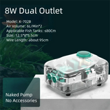 Ultra-Silent Aquarium Air Pump (Low Noise, Adjustable Flow, Multi-Outlet)
