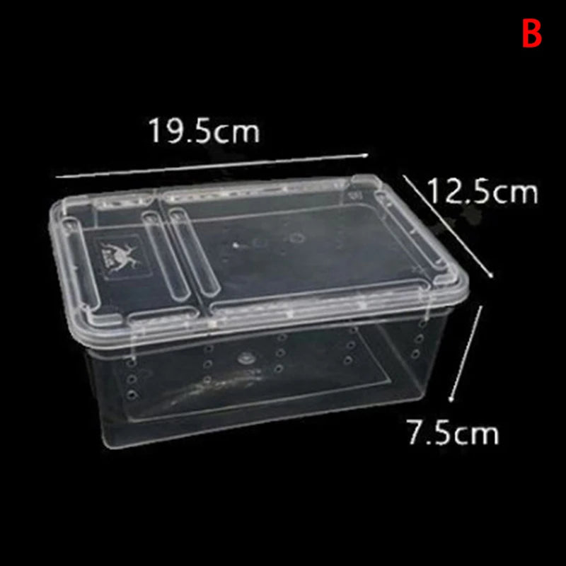 Transparent Vivarium Lid — Ventilated Cover for Reptile Breeding Boxes