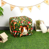 Washable Guinea Pig Hideout — Cozy Plush House with Wide Entrances