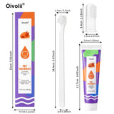 Pet Toothpaste & Toothbrush Set — Chicken-Flavored Plaque & Tartar Control