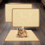 Natural Fiber Chew Mat — Anti-Slip Cage Bedding for Rabbits & Small Pets