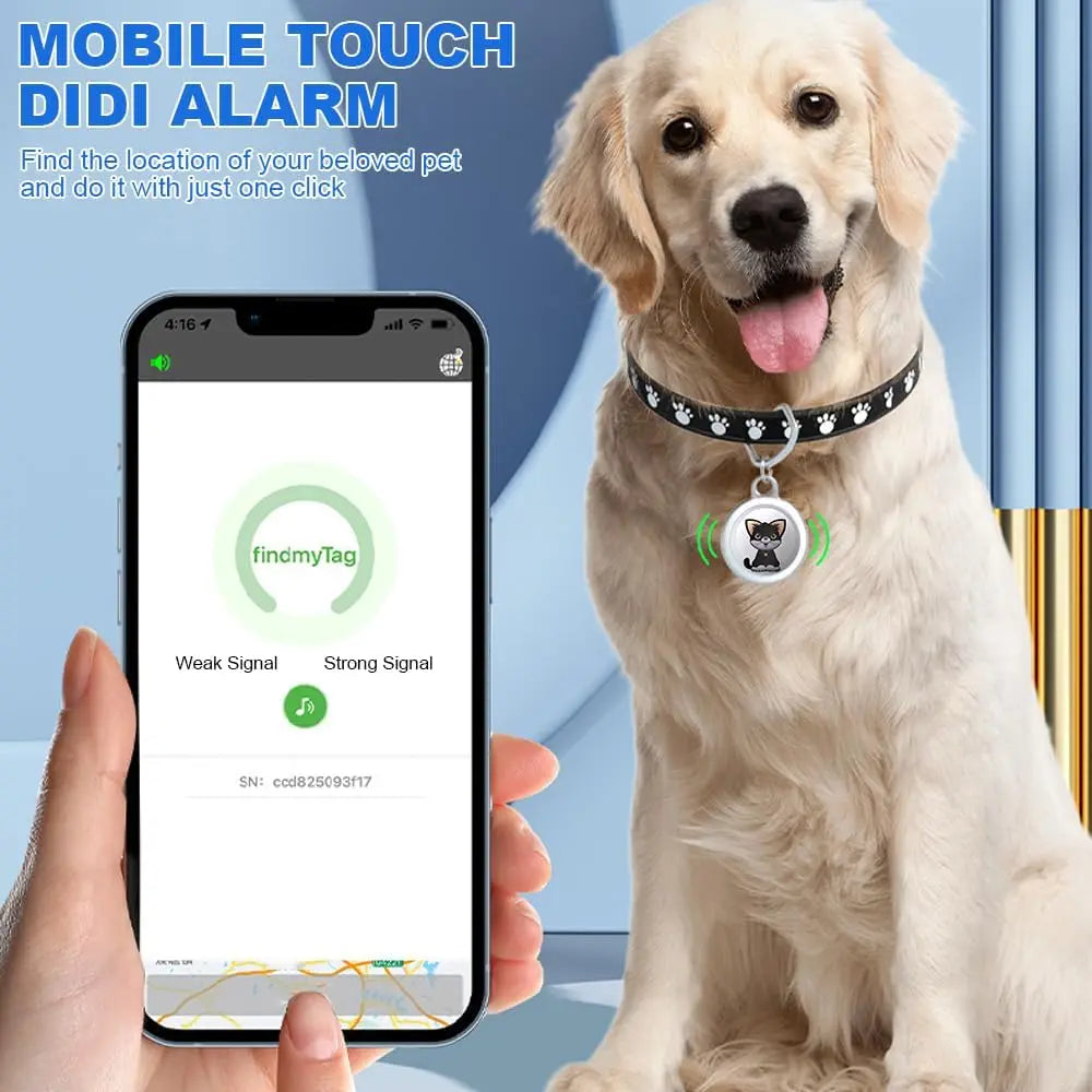 Mini GPS Cat & Dog Tracker Collar - Waterproof Real-Time, No Monthly Fee