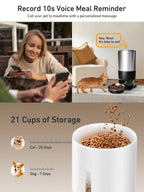 Automatic Pet Feeder with HD Camera (5L, 5G WiFi)