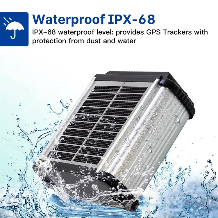 B38A Solar-Powered 4G Mini GPS Tracker for Cows, Sheep & Cattle - Compact Animal Tracking