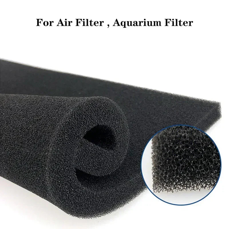 Aquarium Polyurethane Filter Sponge (Biochemical Cotton, Reusable, Cut-to-Size)