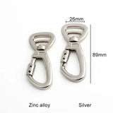 Swivel Locking Carabiner Clip — Auto-Lock Hook for Pet Leashes & Keychains