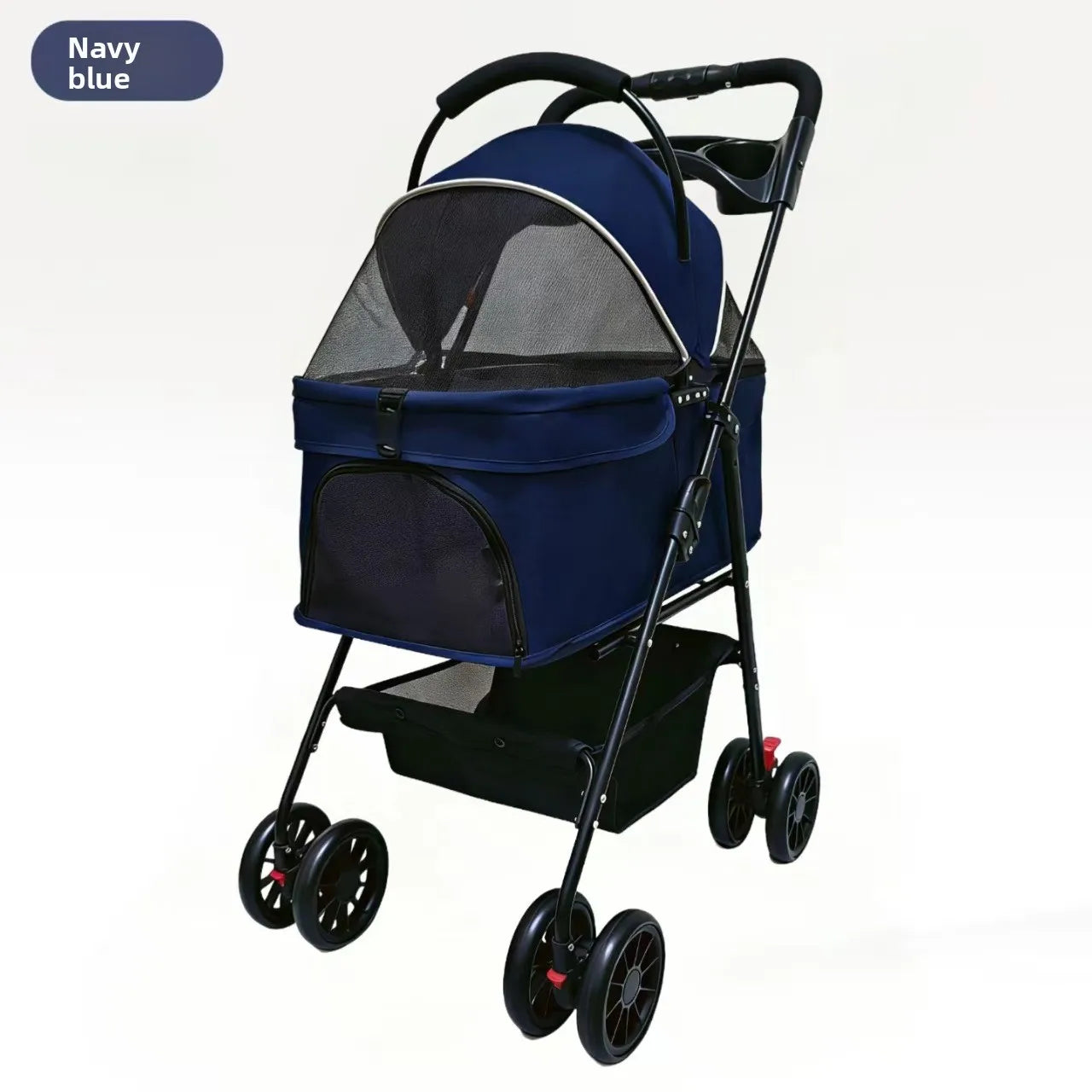 Detachable Washable Pet Stroller Trolley for Small & Medium Dogs & Cats — Lightweight Travel Carrier