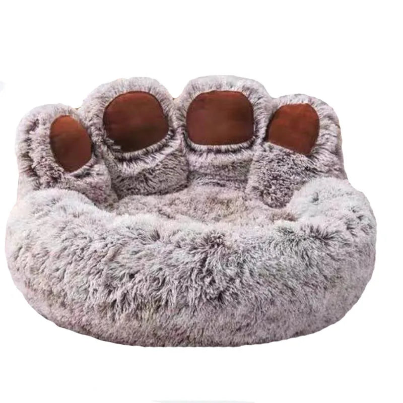 Fluffy Plush Winter Pet Bed Basket
