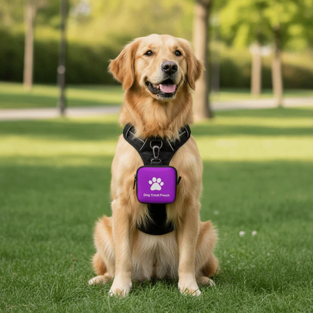 Waterproof Dog Snack Bag with Hanging Ring (Zipper, Large Capacity)