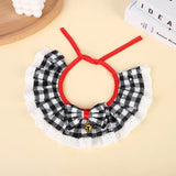 Christmas Collar with Bells for Small Dogs (Washable Scarf)