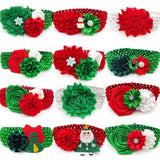 Christmas Bow Tie Collar 50-Pack for Small Dogs & Cats