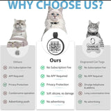 Reflective Cat Collar with QR Code ID Tag