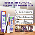 Enzymatic Pet Dental Kit — Blueberry Toothpaste, Brush & Finger Brush