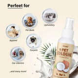 Coconut Scent Dog Deodorizing Spray — Long-Lasting Grooming Cologne, 100ml