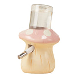 Ceramic Mushroom Water Bottle — Leakproof Stand for Small Pets