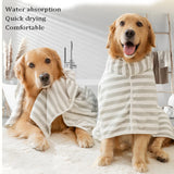 Ultra Absorbent Thickened Dog Bathrobe — Quick-Drying Wrap Towel