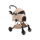 Premium Portable Dog And Cat Travel Carriage Collapsible Pet Stroller For Safe Daily Pet Outing