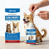 Natural Pet Ear Drops — Anti-Itch Wax Dissolving Cleaner, 30ml