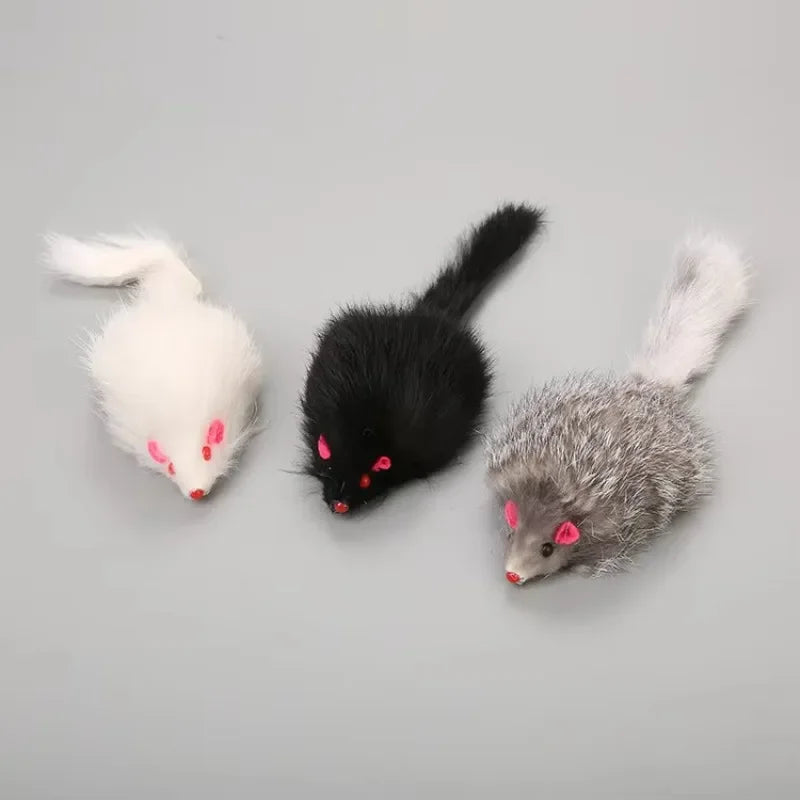 Plush Long-Tail Mouse Cat Toy