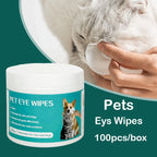 Pet Tear Stain Wipes — Gentle No-Irritation Formula, 100-Count