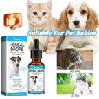 Pet Herbal Cough Relief Drops (Throat Soothe, Immunity Boost, Cats & Dogs)