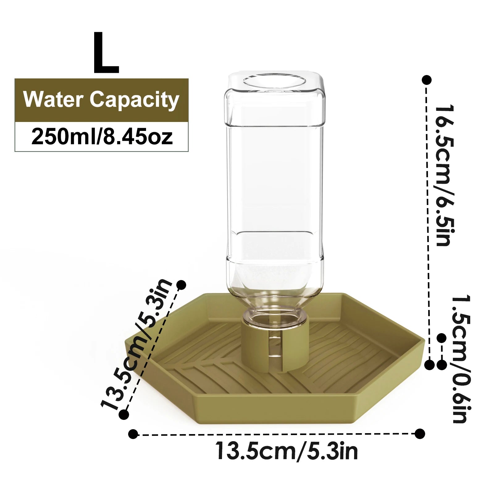 Reptile Water Dish — Sturdy Plastic Bowl for Bearded Dragons & Tortoises