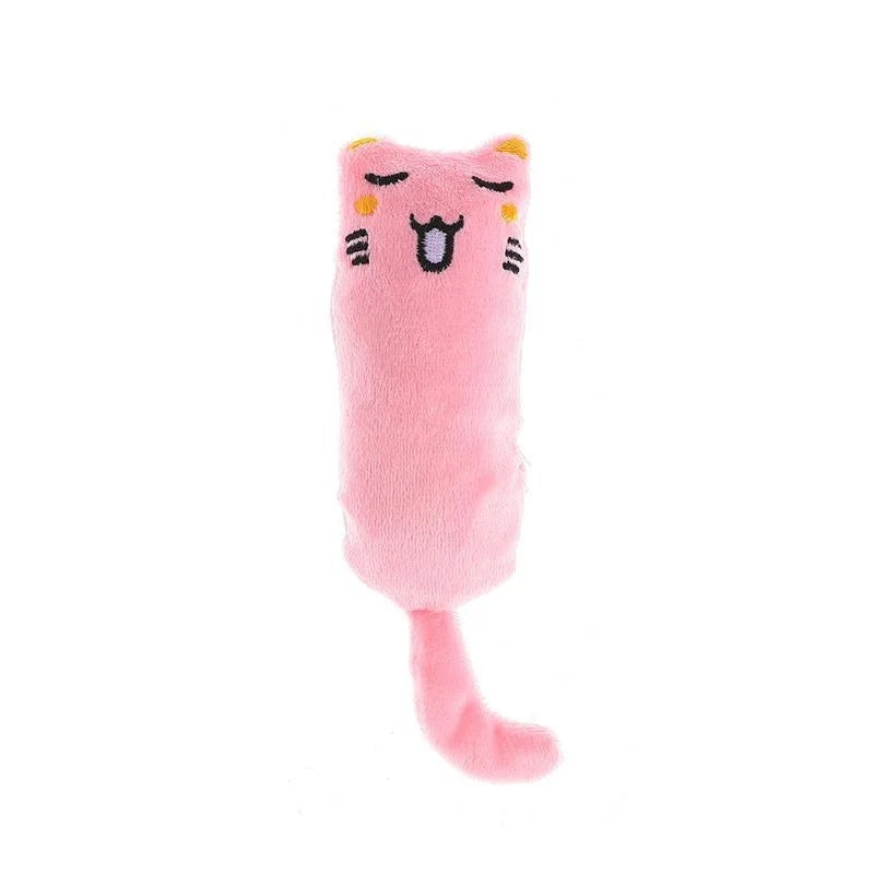 Catnip Rustle Sound Plush Thumb Pillow Cat Toy — Teeth Grinding & Kitten Chew Toy